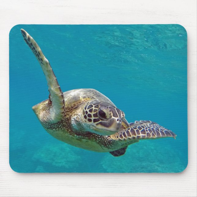 Tapis De Souris Tortue de mer verte d'Hawaii - Honu (Devant)