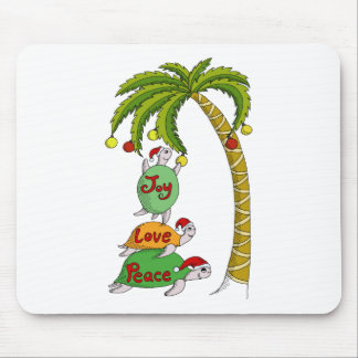 Tapis De Souris Tortue hawaïenne Santa de Noël