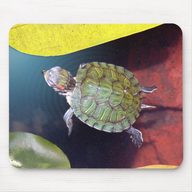 Tapis De Souris Tortue Mousepad de natation (Devant)