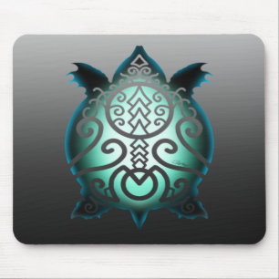 Tapis De Souris Tortue Snapper Silhouette