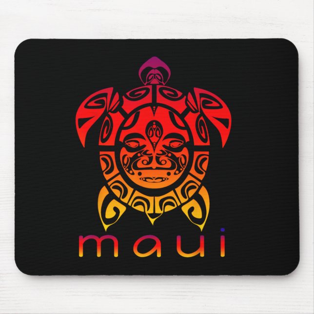 Tapis De Souris Tortue Vivante de Mer d'Hawaii  (Devant)