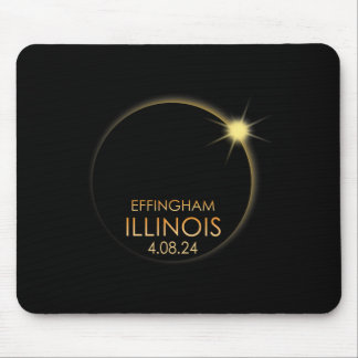 Tapis De Souris Total Éclipse Solaire À Effingham Illinois 2024 To
