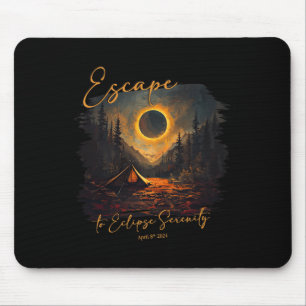 Tapis De Souris Total Solaire Eclipse Chemise S'Échapper À Eclipse