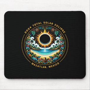 Tapis De Souris Total Solaire Eclipse Mazatlan Mexique - Plage mex