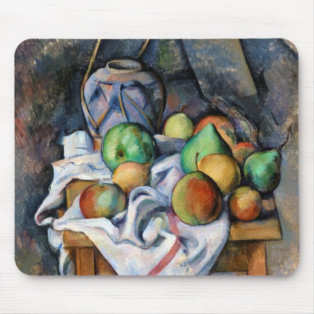 Tapis De Souris Toujours la vie avec les fruits, Paul Cezanne (Devant)