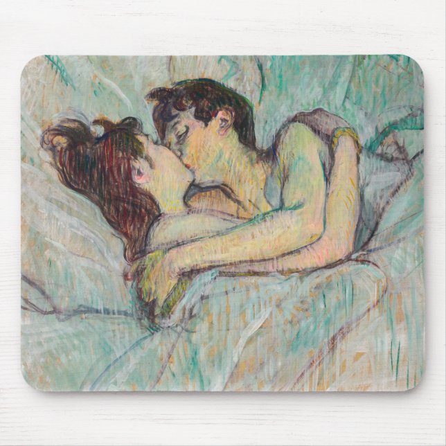 Tapis De Souris Toulouse-Lautrec - En Lit, Baiser (Devant)