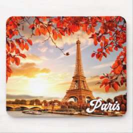 Tapis De Souris Tour Eiffel En Automne, Paris, France