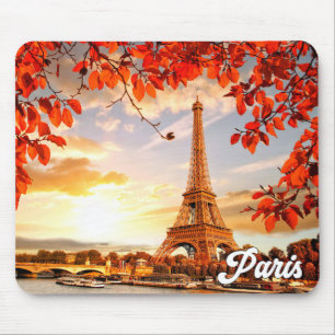 Tapis De Souris Tour Eiffel En Automne, Paris, France