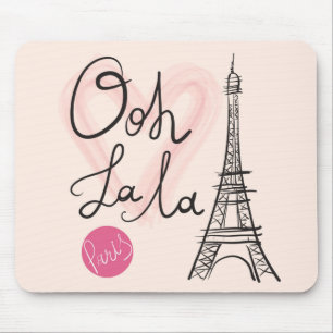 Tapis De Souris Tour Eiffel tiré par la main