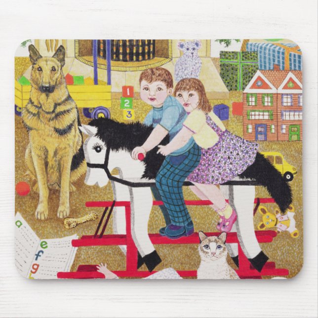 Tapis De Souris Tour-un-Coq-Cheval (Devant)