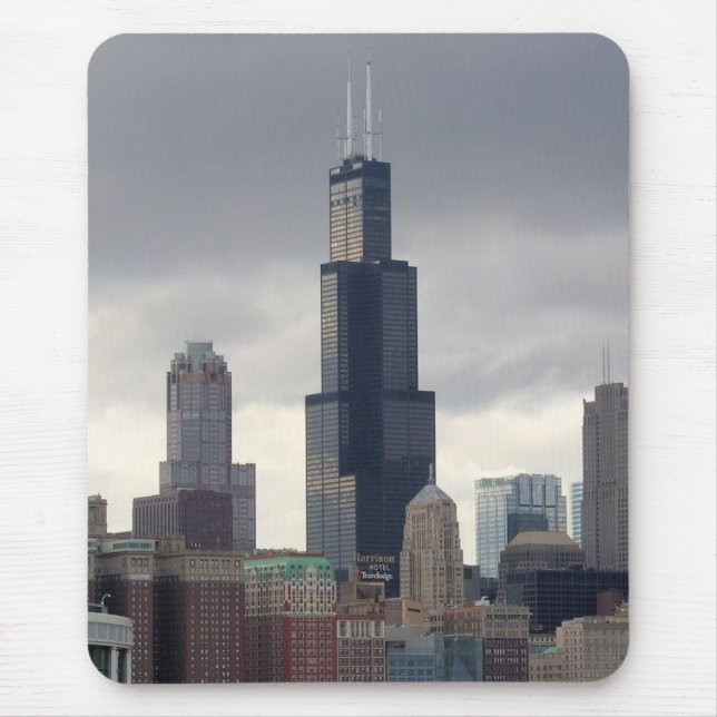 Tapis De Souris Tour Willis - Chicago, Illinois Mousepad (Devant)