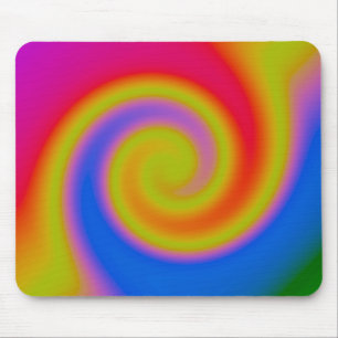 Tapis De Souris Tourbillon arc-en-ciel