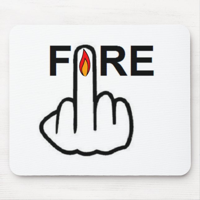 Tapis De Souris Tournage de feu de Mousepad (Devant)