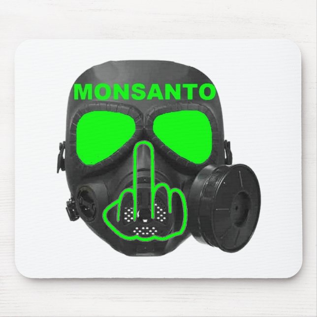 Tapis De Souris Tournage de masque à gaz Mousepad Monsanto (Devant)
