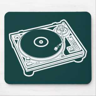 Tapis De Souris Tourne-disque de vieille école
