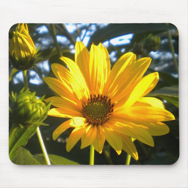 Tapis De Souris Tournesol doré Mousepad (Devant)