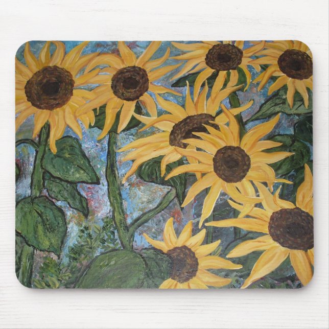 Tapis De Souris Tournesol impressionniste (Devant)