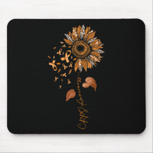Tapis De Souris Tournesol Leopard Crêtes Sensibilisation Orange Ri