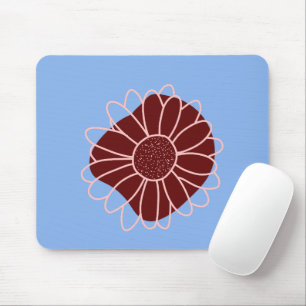 Tapis De Souris Tournesol rustique contemporain