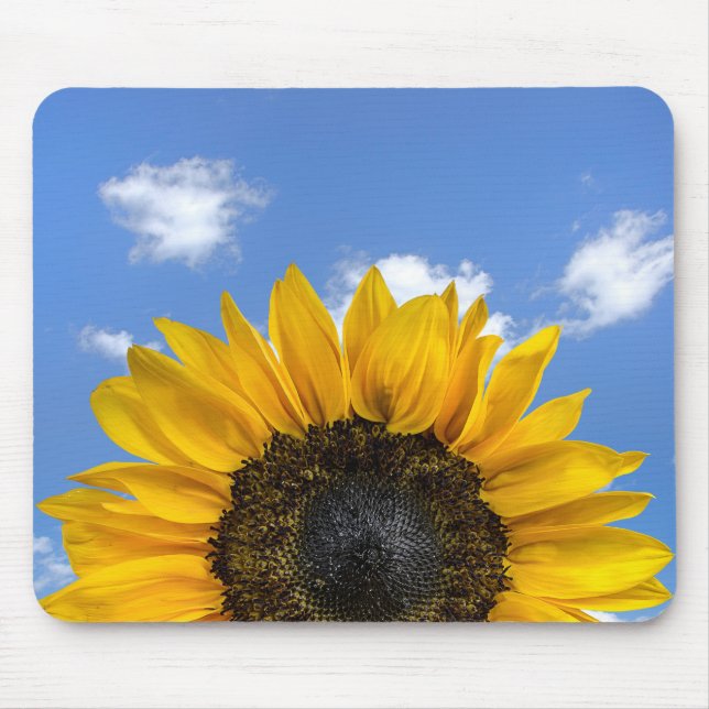 Tapis De Souris tournesol sur le ciel d'été (Devant)