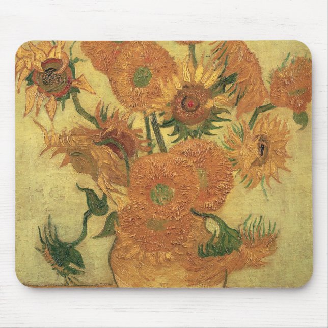 Tapis De Souris Tournesols de Vincent van Gogh |, 1889 (Devant)