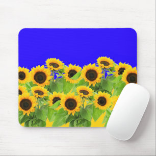Tapis De Souris Tournesols Souris Pad Ukraine Drapeaux Couleurs