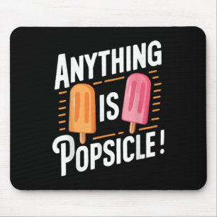 Tapis De Souris Tout Est Popsicicle Cool Été Crème Glace Motif