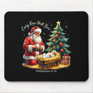 Tapis De Souris Tout genou fléchira Philippiens 2_10 Noël 