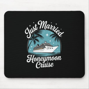 Tapis De Souris Tout juste mariés, lune de miel, vacances correspo