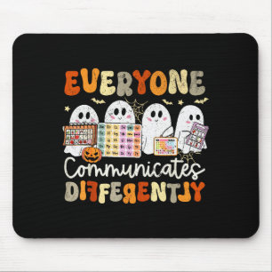 Tapis De Souris Tout le monde communique différemment Halloween Sl