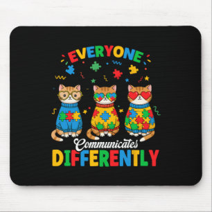 Tapis De Souris Tout le monde communique différemment Mois de l'au