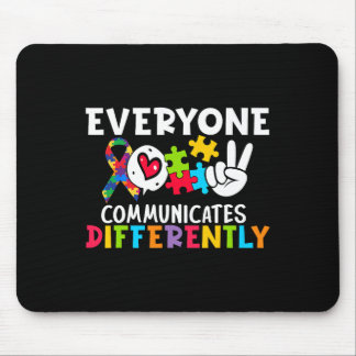Tapis De Souris Tout le monde communique différemment Orthophonie 