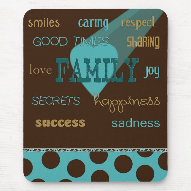 Tapis De Souris Tout sur la famille (Devant)