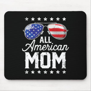 Tapis De Souris Toute maman américaine 4 juillet Sungles de la fêt
