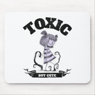 Tapis De Souris Toxique, mais mignon Déplaisant drôle Halloween Gr