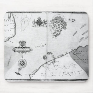 Tapis De Souris Tracez No.10 montrant l'itinéraire de la flotte