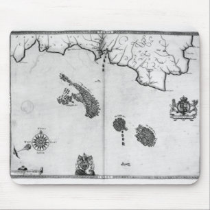 Tapis De Souris Tracez No.3 montrant l'itinéraire de la flotte