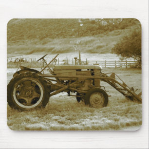 Tapis De Souris Tracteur antique Mousepad