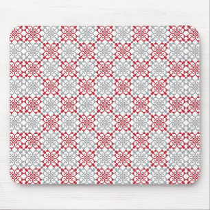 Tapis De Souris Traditional Latvian SUN sign geometric pattern III