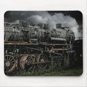 Tapis de souris Train à moteur à vapeur de locomot