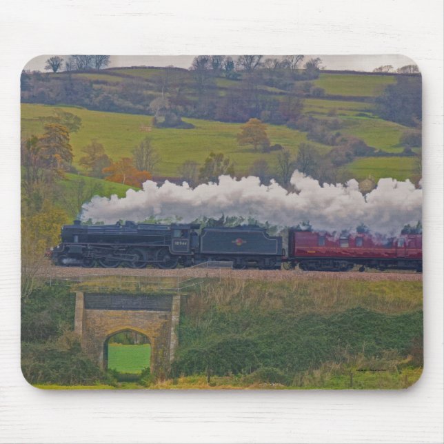 Tapis De Souris Train à vapeur ferroviaire pour Trainspotspotters  (Devant)