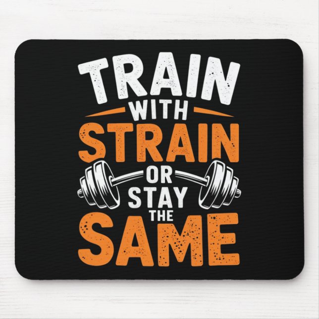 Tapis De Souris Train Avec Soudure - Fitness Bodybuilding Poids (Devant)
