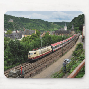 Tapis De Souris Train des personnes dans les St. Goar