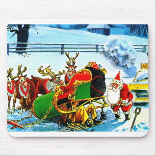 Tapis De Souris traîneau de Noël et rennes