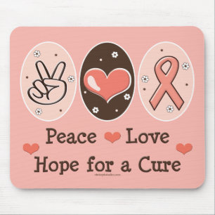 Tapis De Souris Traitement Mousepad d'espoir d'amour de paix