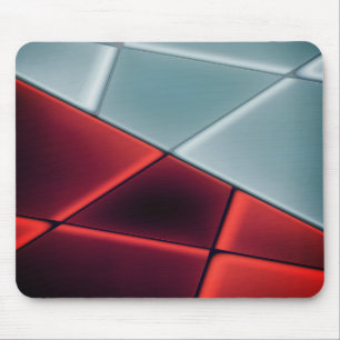 Tapis De Souris Trapézoïdes rouge à gris avec possibilité de chang