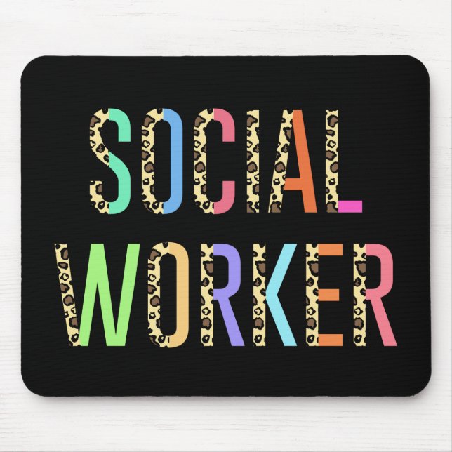 Tapis De Souris Travail social MSW Masters Graduation BSW Cadeau (Devant)