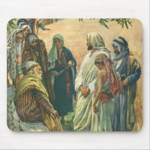 Tapis De Souris Travailler le jour du sabbat, religion vintage