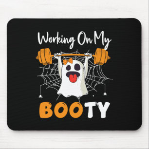 Tapis De Souris Travailler Sur Mon Fantôme Booty Gym Halloween Fun