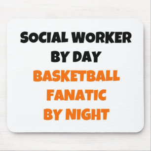 Tapis De Souris Travailleur social par Day Basketball Fanatic par 